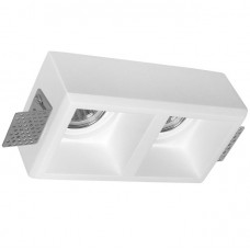 Γύψινο Σποτ Ορθογώνιο Διπλό Χωνευτό για Σποτ GU10 21-11011